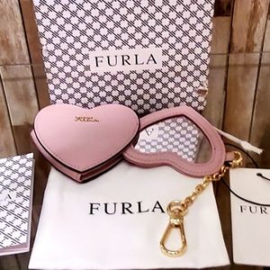 Furla keychain with mirror